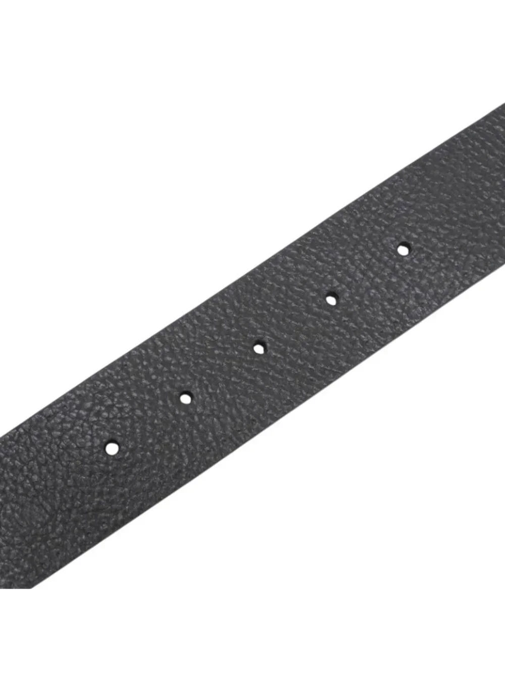 Gucci Pegasus Buckle Leather Belt Black Silver